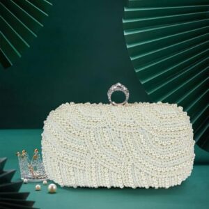 Pearl Clutch Bag / Beaded Clutch Bag