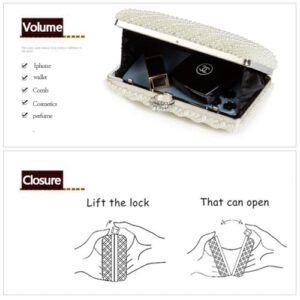 Pearl Clutch Bag / Beaded Clutch Bag