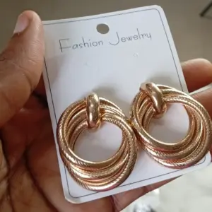 Multi hooped Polished Earrings