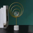 Gold line Simple Geometric crystal ball ornament